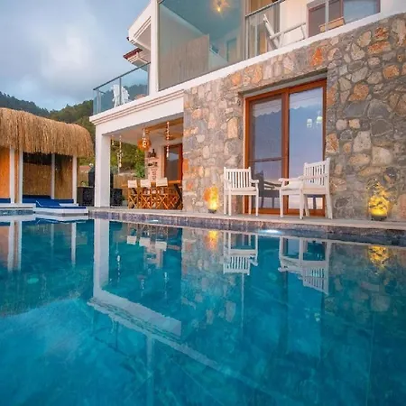 Faralya Da Deniz Manzarali Oezel Havuzlu Muestakil Villa *