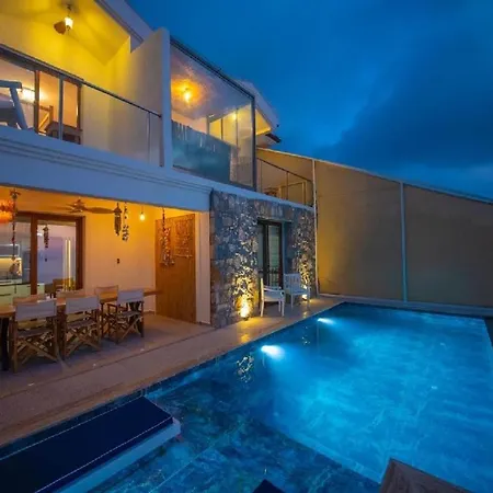 Faralya Da Deniz Manzarali Oezel Havuzlu Muestakil Villa Fethiye